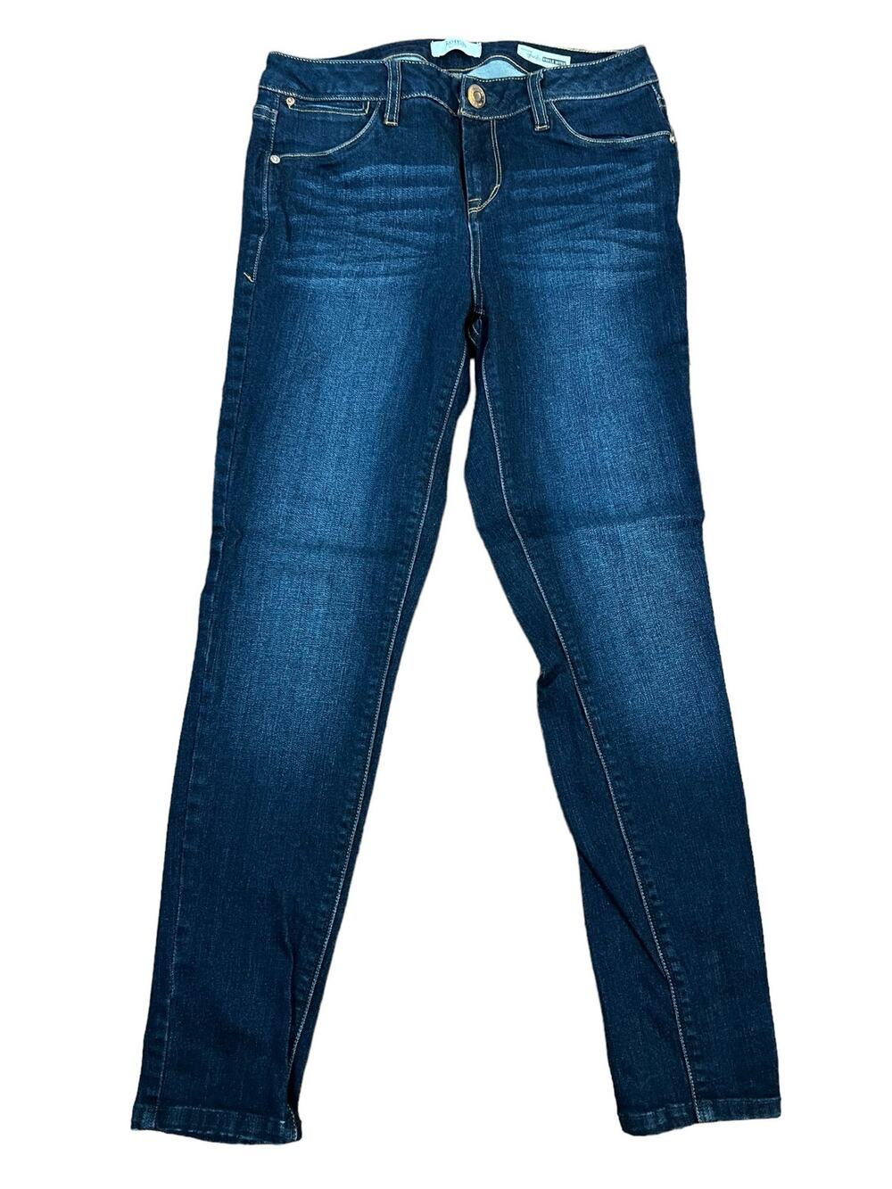 Kensie Effortless Ankle Biter Skinny Cropped Jeans sz 27 Womens indigo Blue